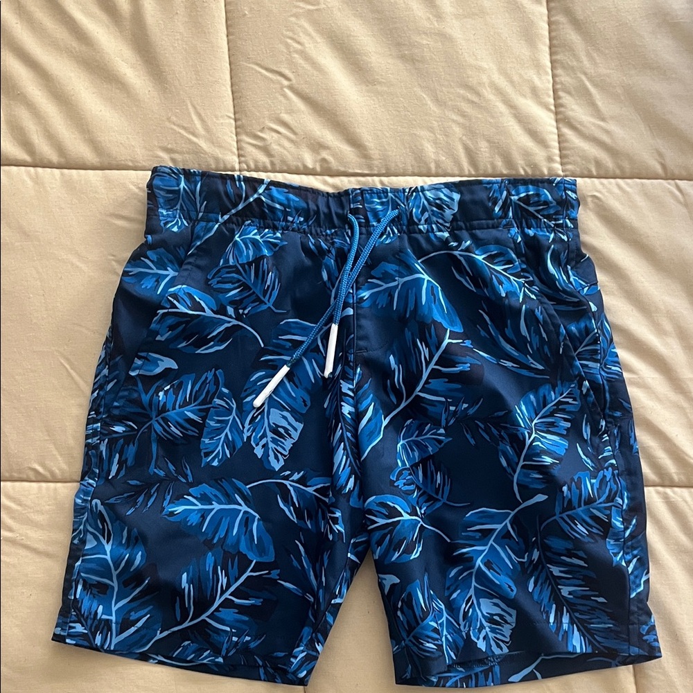 Under Armour Blue Leaf Print Kids Shorts